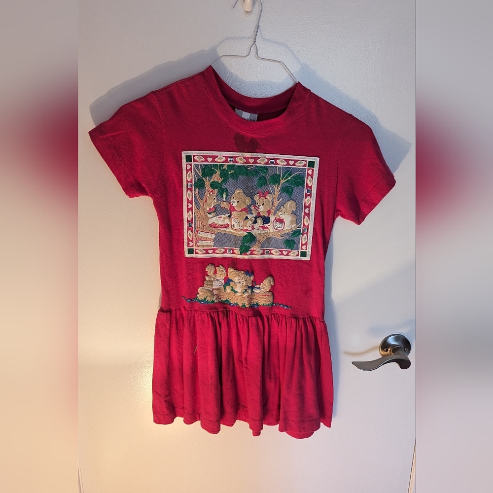 Girls Size 8 Dress with Bears